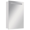 Roca VICTORIA NORD Зеркальный шкаф 606x141x810 мм, правый, с LED-подсветкой сверху, вкл. от общего выключателя, белый глянец (ZRU9000030)