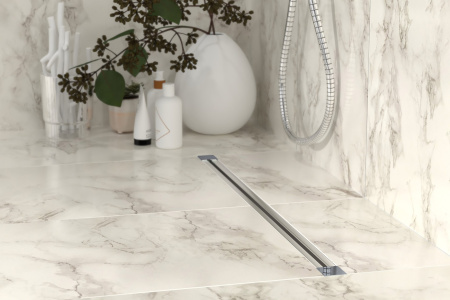 Дренажный канал 120 см, подрезаемый, гидрозатвор, ABS, горизонтальный выход OMP Tea Sumisura 983.401.8 