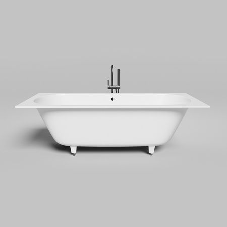 Salini ORNELLA AXIS 190 Встраиваемая ванна 1900х900х600мм, прямоугольная ,мат-л: S-Sense,  белый матовый (без слива-перелива!) 