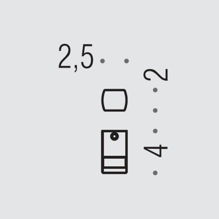 Colombo Lulu Крючок, цвет: PVD нержавеющая сталь 