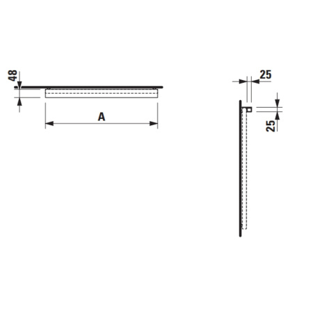 LAUFEN Frame 25 Дополнительная горизонтальная подсветка 600мм 