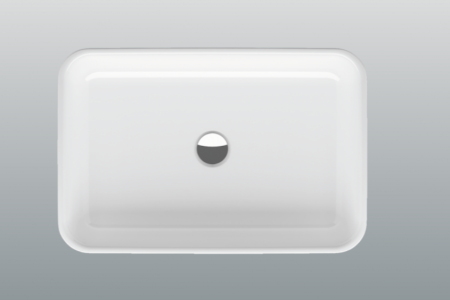 BETTEART Раковина на столешницу,60х40хh11 cм, сталь-эмаль, без отверстия под смеситель и перелива,с крепежом,цвет белый 