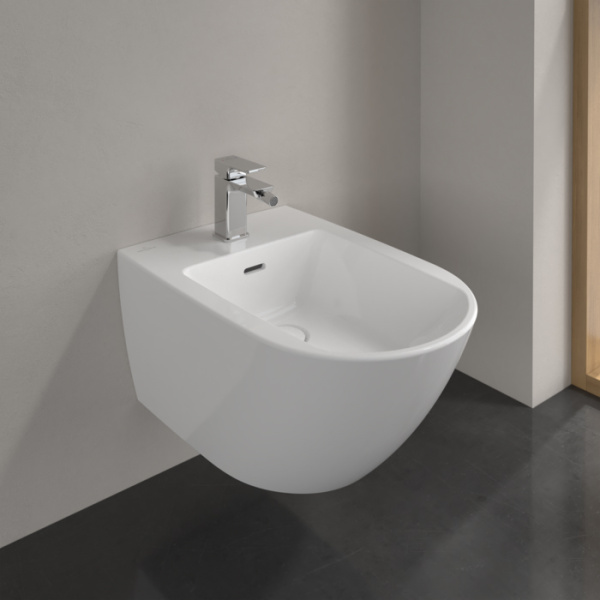 Villeroy&Boch Subway 3.0 Биде подвесное 375*560*270, с 1 отв. под смеситель, цвет альпийский белый 