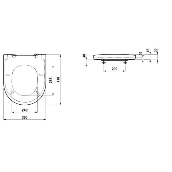 Laufen New Classic Сиденье для унитаза, съемное, с микролифтом, цвет белый (последние 17шт продаем только с унитазами) 