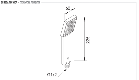 Ручной душ Remer 317SQX 