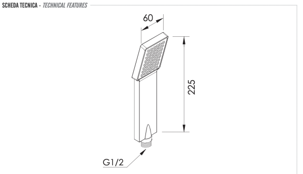Ручной душ Remer 317SQX 