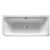 Duravit Happy D.2 Ванна 1800х80 мм, угол справа, с интегрированной акриловой панелью DX и ножками, с двумя наклонами для спины. Санитарный акрил 5 мм.