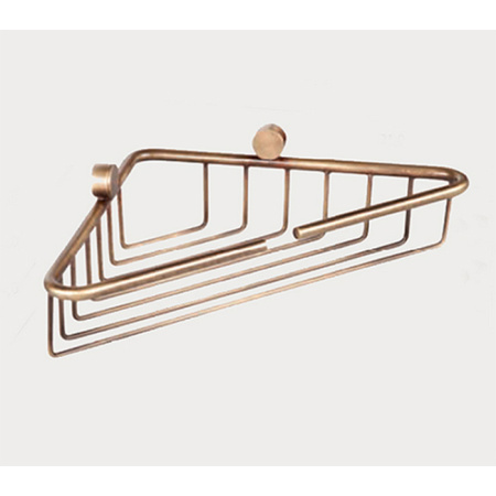 TW Bristol 534, подвесная полочка-решетка угловая 21*21*h5, цвет: золото 