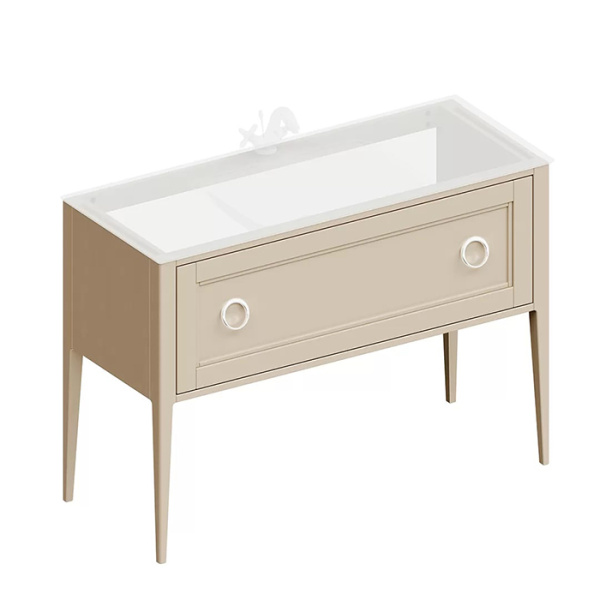 Kerama Marazzi Тумба PLAZA Classic NEO напольная 1 ящик 120, капучино матовый 