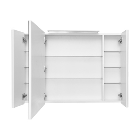 Roca OLETA Зеркальный шкаф 1000х137х700 мм, c LED-светильником, вкл. от общего выключателя, белый матовый 