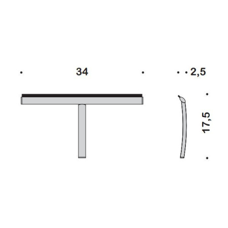 Colombo Complementi Приспособление для сгона воды, цвет: хром 