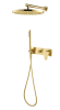 Смеситель встроенный для душа с верхней лейкой  SPECTRE Matt Gold