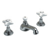 Devon&Devon WHITE ROSE Смеситель для раковины на  3 отв.,с донным клапаном,цвет хром