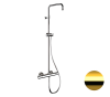 Душевая система термостатическая Remer Elegance EQ32ASSDDO, золото глянцевое