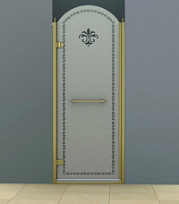Gezares Retro Дверь для душа распашная с рисунком 900мм