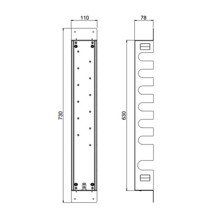 Carimali Короб для быстрой установки термостатического смесителя на 6 выходов 