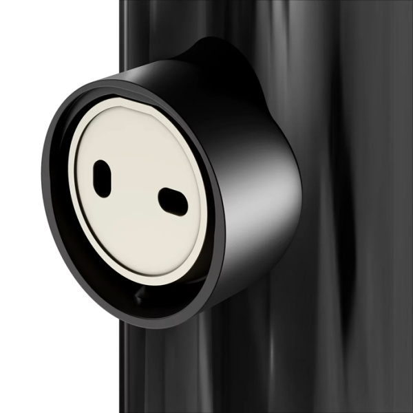 Keuco REVA Туалетный гарнитур, хрустальный стакан лакированный, скрытый крепеж и запасная щетка ершика в к-те цвет:  черный матовый 