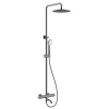 NEMO NM-9012BGM Душевая колонна термостатическая, с изливом, с ручным (ABS) и верхним душем (250 мм)
