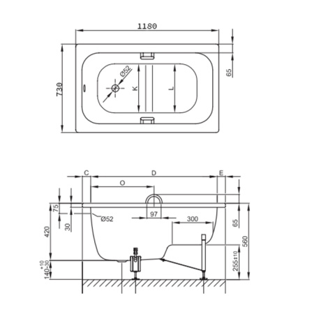 BETTE Ножки для ванны STEP (комплект) 