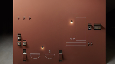 ANTONIO LUPI SESAMO Держатель для туалетной бумаги, встраиваемый в стену, 25х15х19.8 см, из нержавеющей стали AISI 304, отделка «алюминий 