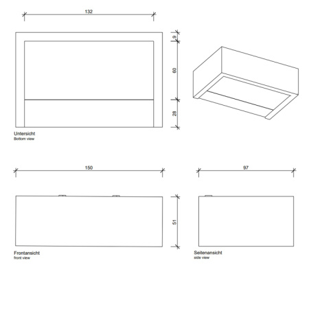 Decor Walther Box 15 N LED Светильник настенны 15x10x5см, светодиодный, 1x LED 18.4W, цвет: золото 