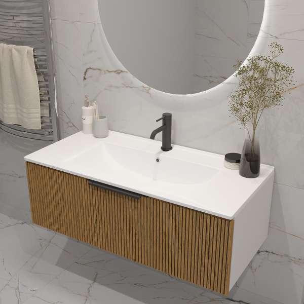 Раковина накладная Oliveeka, белая, NS80 