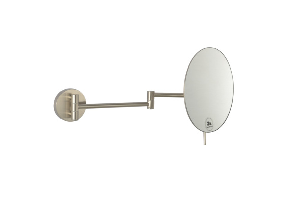 Зеркало косметическое настенное Nikel Brush круглое 