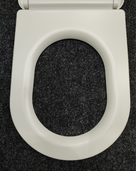 Kerasan Nolita Сиденье для унитаза SLIM быстросъемное, цвет Grigio matt, петли хром (микролифт) 