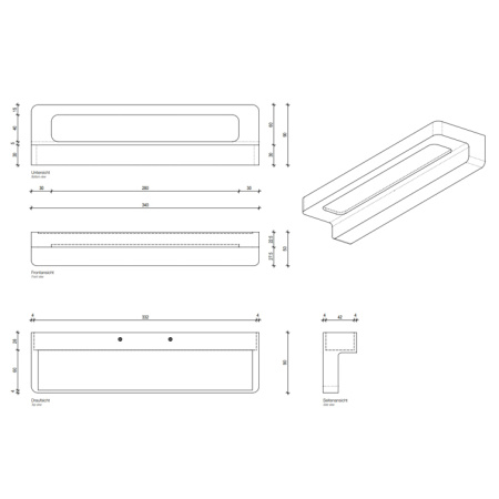 Decor Walther Form 34 LED Светильник настенный 34x9x5см, светодиодный, 1x LED 16W, цвет: белый матовый 