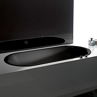 BetteLux Oval Ванна встраиваемая овальная с шумоизоляцией 190x90x45 см, цвет черный матовый 035