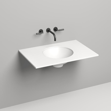 SALINI Столешница 800х500х15 мм, из материалв S-Stone, цвет белый матовый 