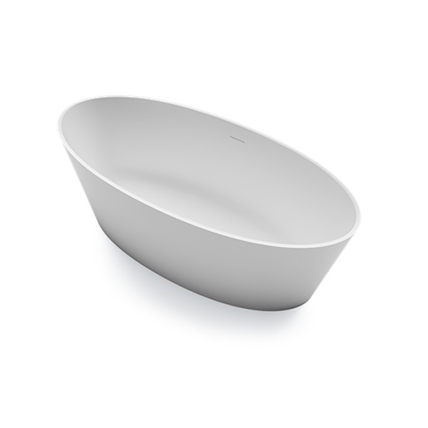 GRUPPO TREESSE Alma Ванна отдельностоящая 1750х800х550 мм., с сливом-переливом и сифоном, SOLID SURFACE, цвет белый матовый 