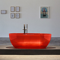 Antonio Lupi Reflex Ванна отдельностоящая, овальная, 167х86х53см, цвет: Sangria