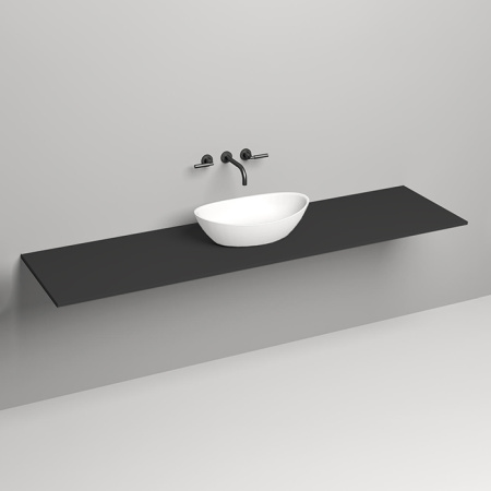 SALINI Столешница 2000х500х15 мм, из материалв S-Stone, цвет  матовый RAL 9011 