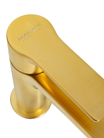 Смеситель для раковины Mariani Kali, золото брашированное 