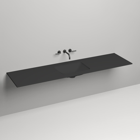 SALINI Столешница 2000х500х15 мм, из материалв S-Stone, цвет  матовый RAL 9011 