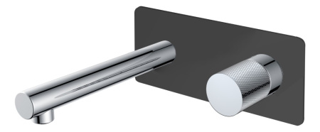 Смеситель STICK из стены BLACK TOUCH CHROME 