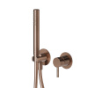 Newform X-Steel 316 Наружная часть встр. душ. смесителя, ручной душ, кронштейн, шланг 150 см, (для 27852) цвет: PVD Brushed copper bronze