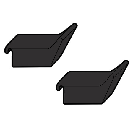 Burgbad  VRY Крючок двойной для мебели, черный матовый 