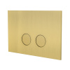 ALMAR Клавиша двойного смыва для бачков Geberit/TECE, цвет латунь брашированная PVD