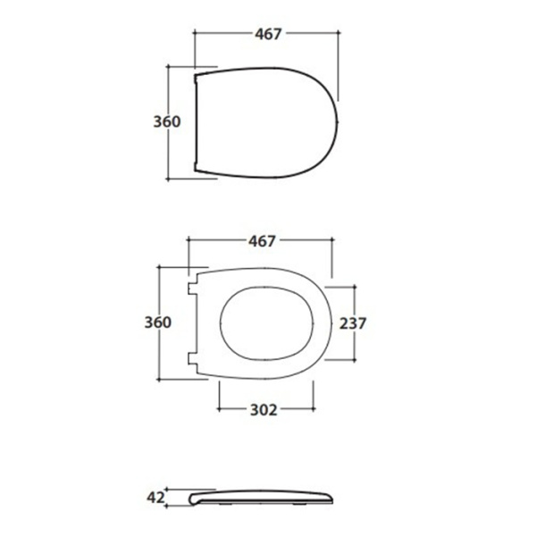 GLOBO Grace Сиденье для унитаза с микролифтом, цвет белый  (Снято с пр-ва) 