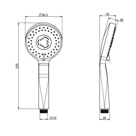 Fima Carlo Frattini Doccette Ручной душ, цвет: золото 