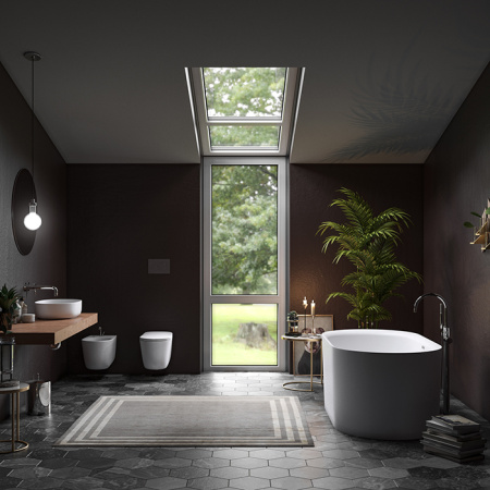 Kerasan Nolita Сиденье для унитаза SLIM быстросъемное, цвет белый глянц, петли хром 