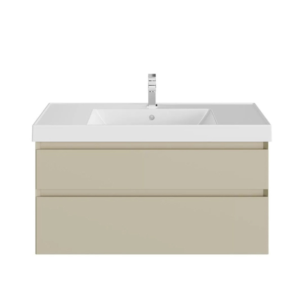 Kerama Marazzi Тумба CUBO подвесная с ящиками 100, лимо матовая 