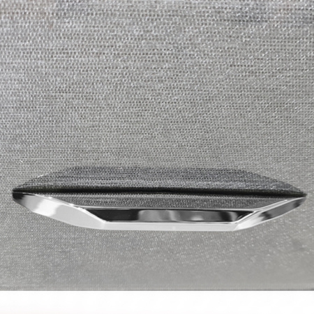 VITAGE milldue edition HILTON Тумба под раковину 900х549х317 мм., 1 ящик, фурнитура polished steel, отделка стекло twill smoke (93) 