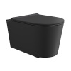 Alice Form комплект: Унитаз 50х35, подвесной, безободковый, с сиденьем и крышкой с микролифтом, с набором для крепления, чёрный матовый 