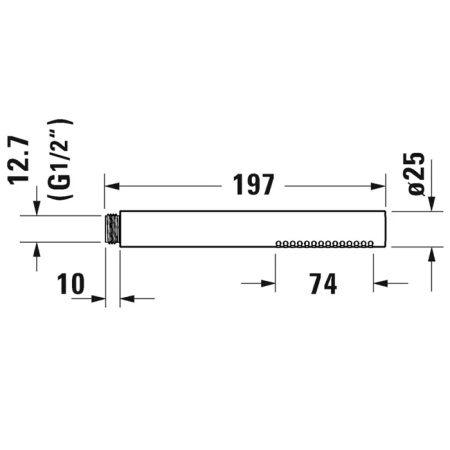 Duravit Ручной душ, цвет хром 
