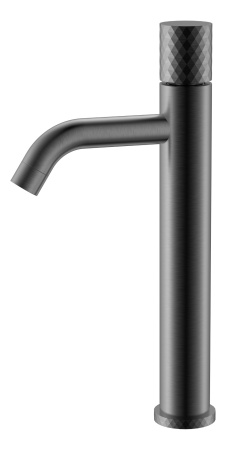 Смеситель STICK для умыв. выс. Gun Metal высокий с ручкой DIAMOND 
