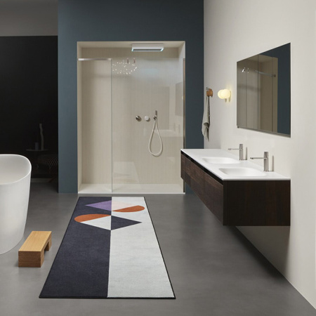 ANTONIO LUPI INDIGO Смеситель для раковины на 1 отверстие, излив 165 мм., цвет сатинированная сталь 