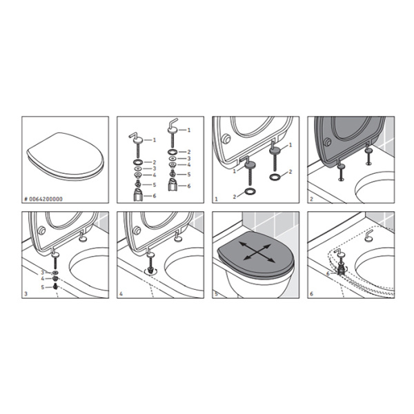 Duravit Architec Крышка для унитаза, петли: нерж. сталь, съемное, без микролифта. цвет белый 